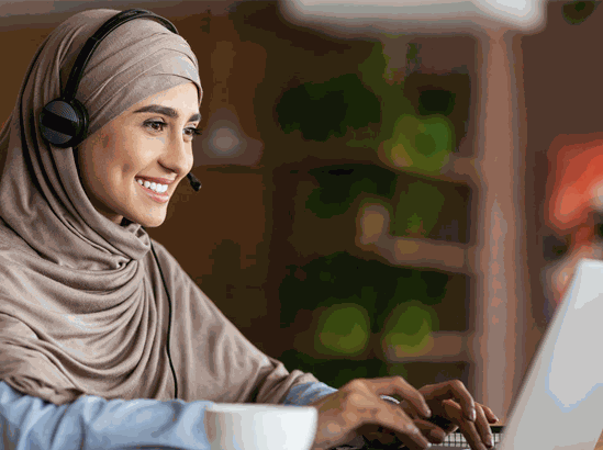 Online Quran tutor in UK teaching a student